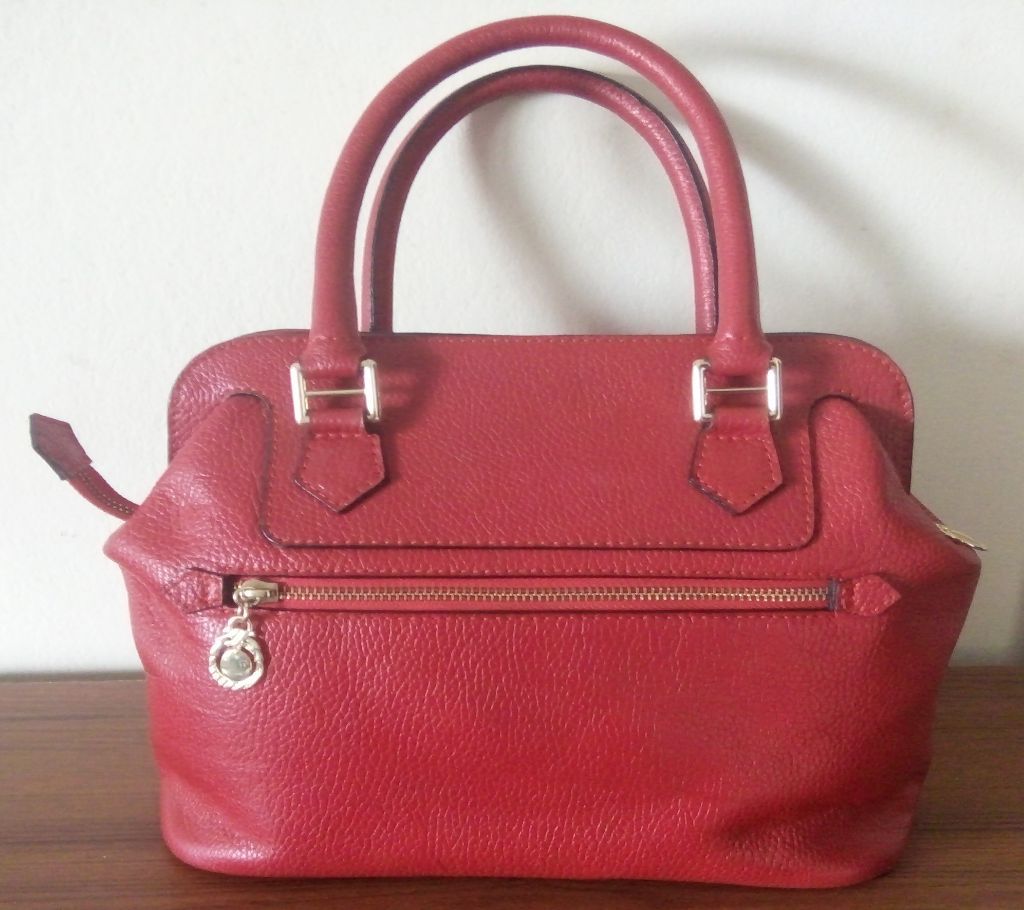 Fashion Genuine Leather Red handbag for women bags