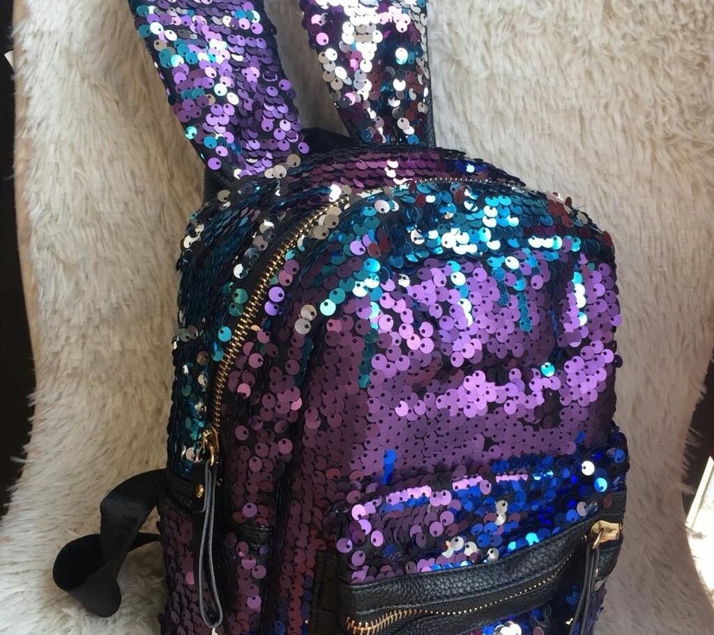 sequin backpack