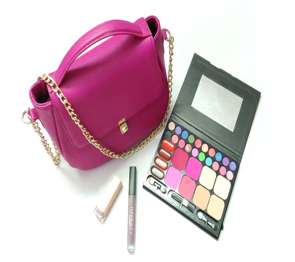 Hot-pink Genuine Leather Bag for Women