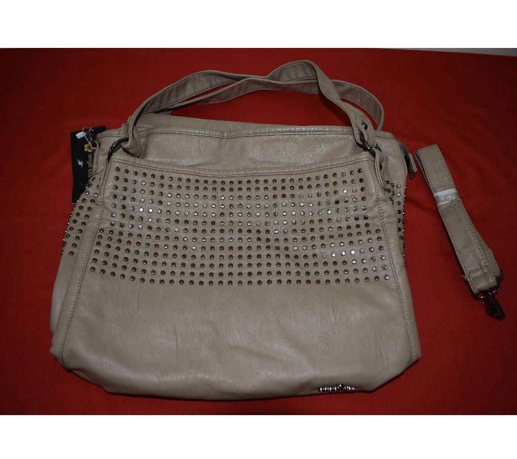 Ladies Stone Setting PU Leather handbag