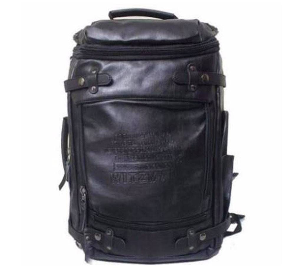 WITZMAN PU leather travel backpack 