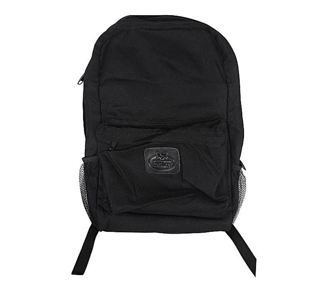 Fortuna Bangladesh Black Canvas Backpack for Men