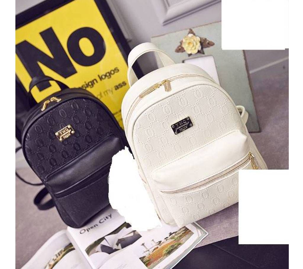 Korean Girls Backpack - White 