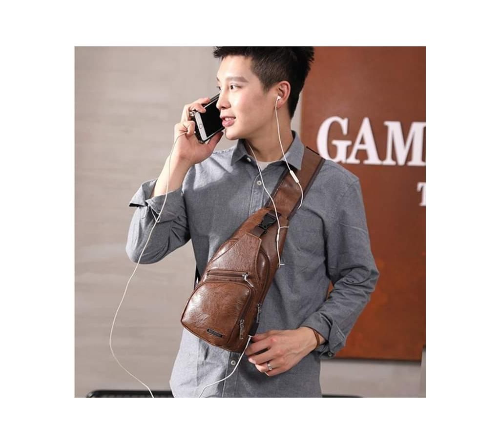 Guitar System Cross Body Leather Bag