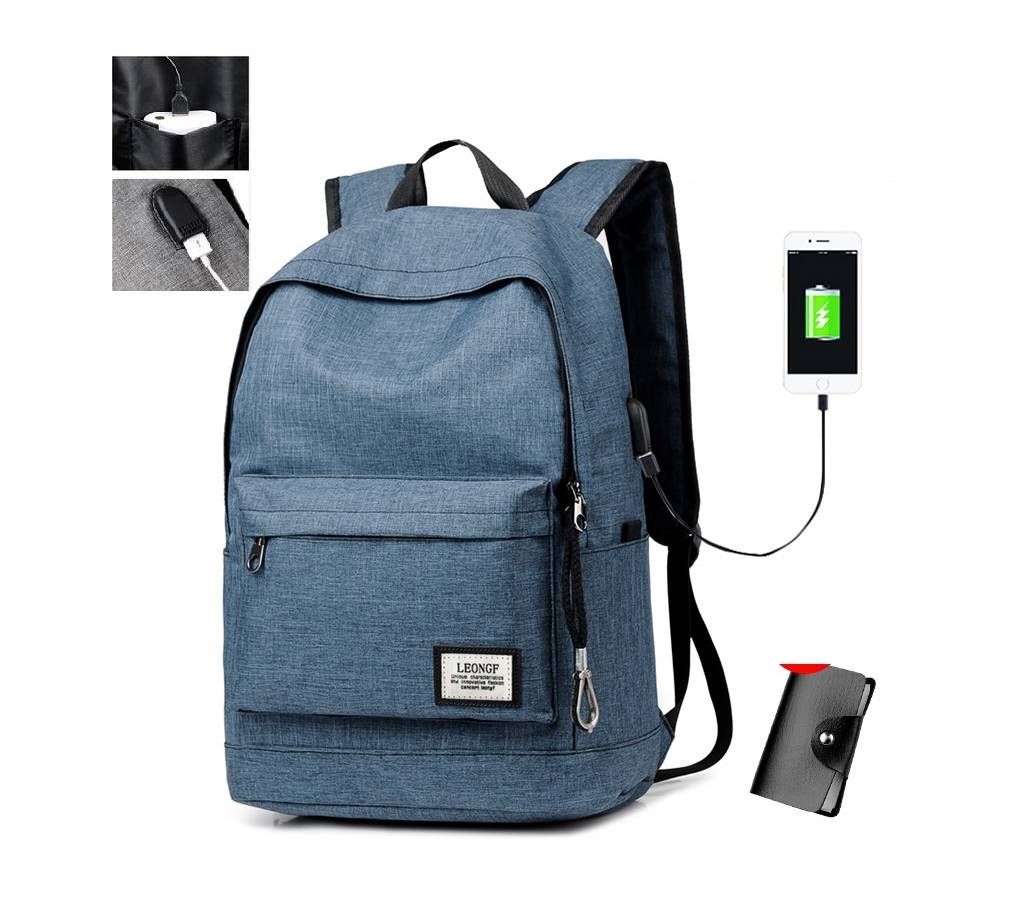 2 in 1 Stylish USB based backpack