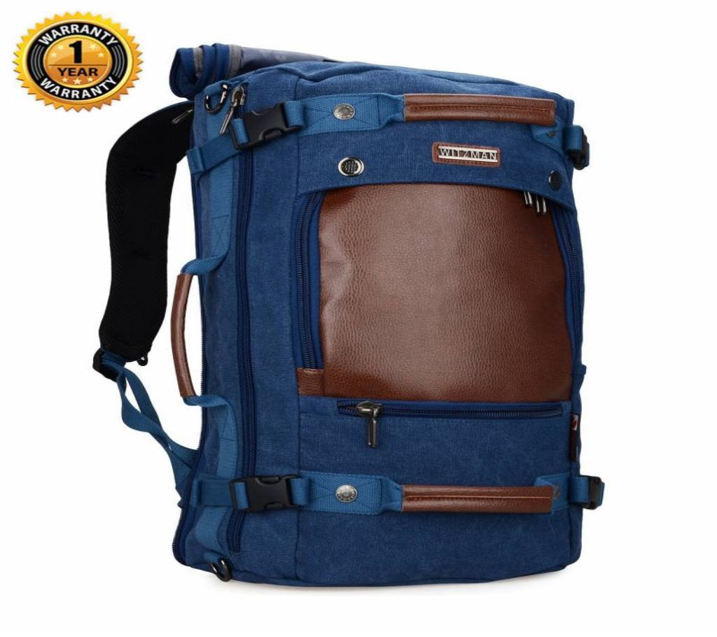 Witzman Mens Blue Travel Backpack