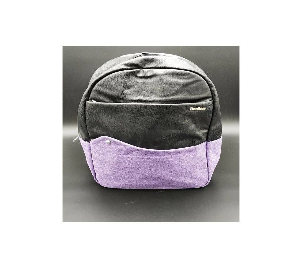 Ash Black with Purple Backpack