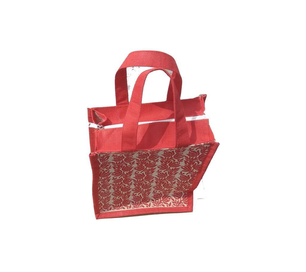 Jute Made Lunch or Tiffin Bag (with zipper)