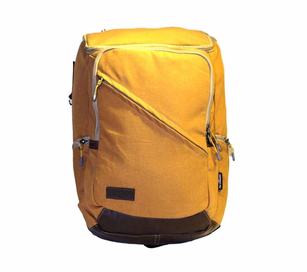 Canvas & leather backpack