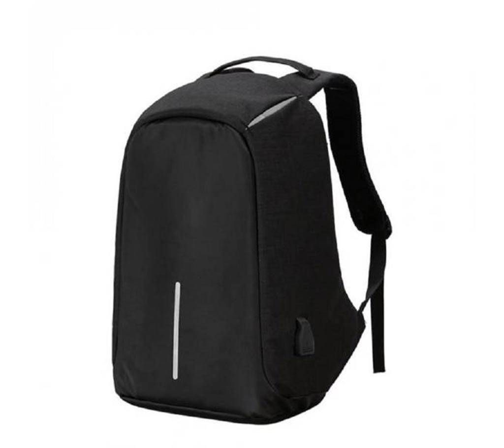 Anti-Theft USB Charging Travel Backpack Black