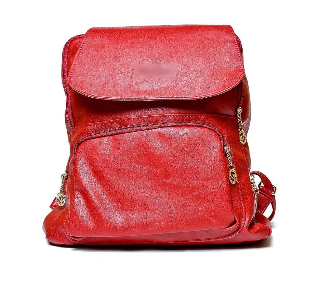 Ladies Stylish Backpack (Red Color)