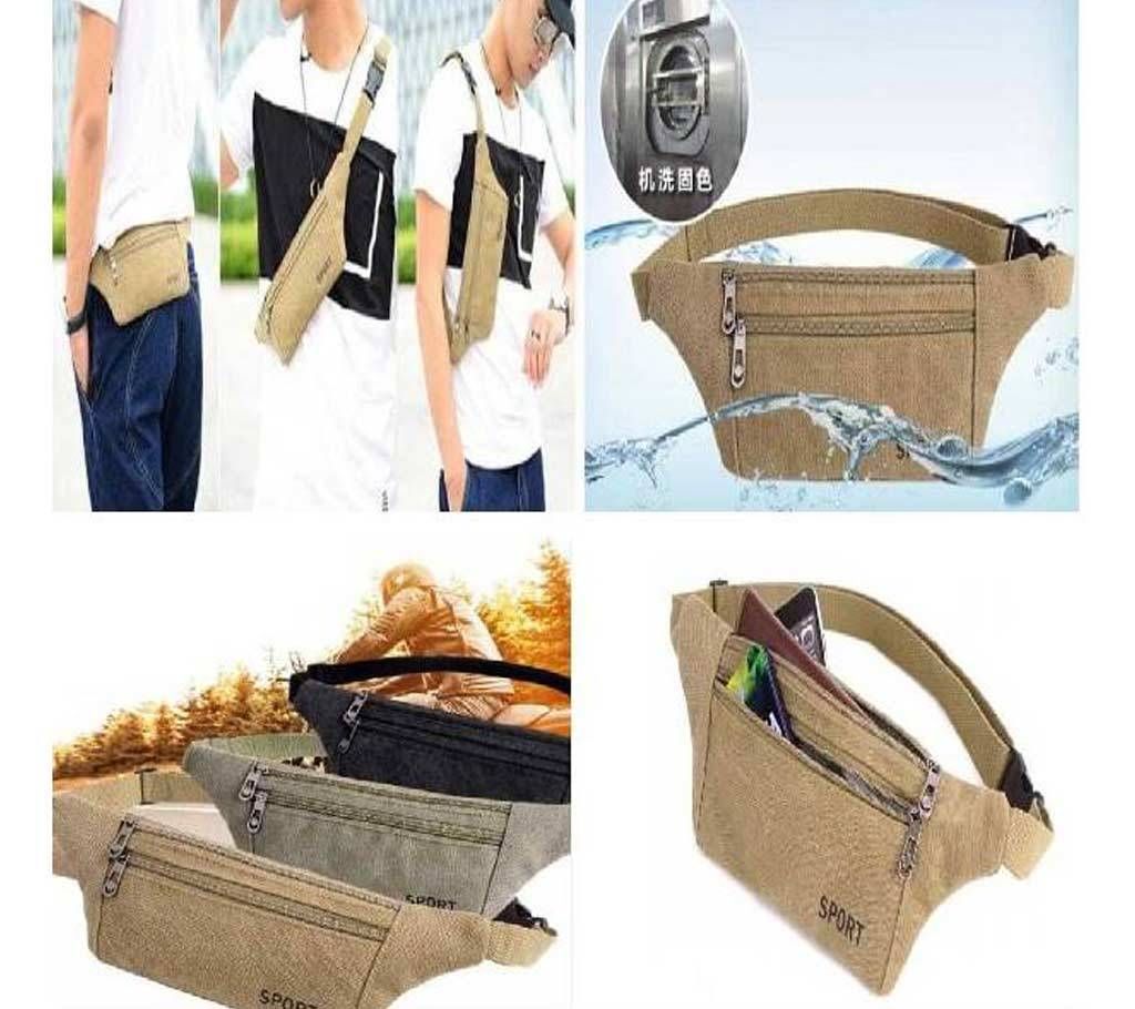 CANVAS BAG WITH ADJUSTABLE SHOULDER STRAP