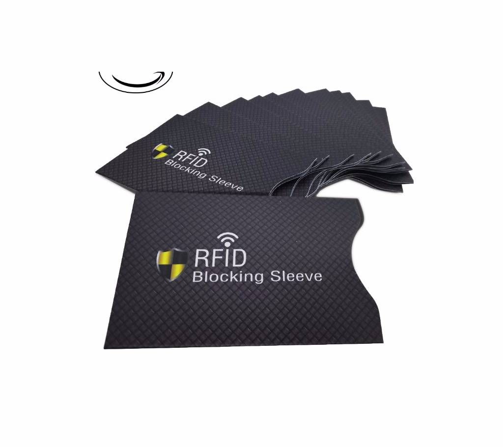 5 PCS RFID Blocking Sleeves Identity Theft Prevention Credit Card Holders