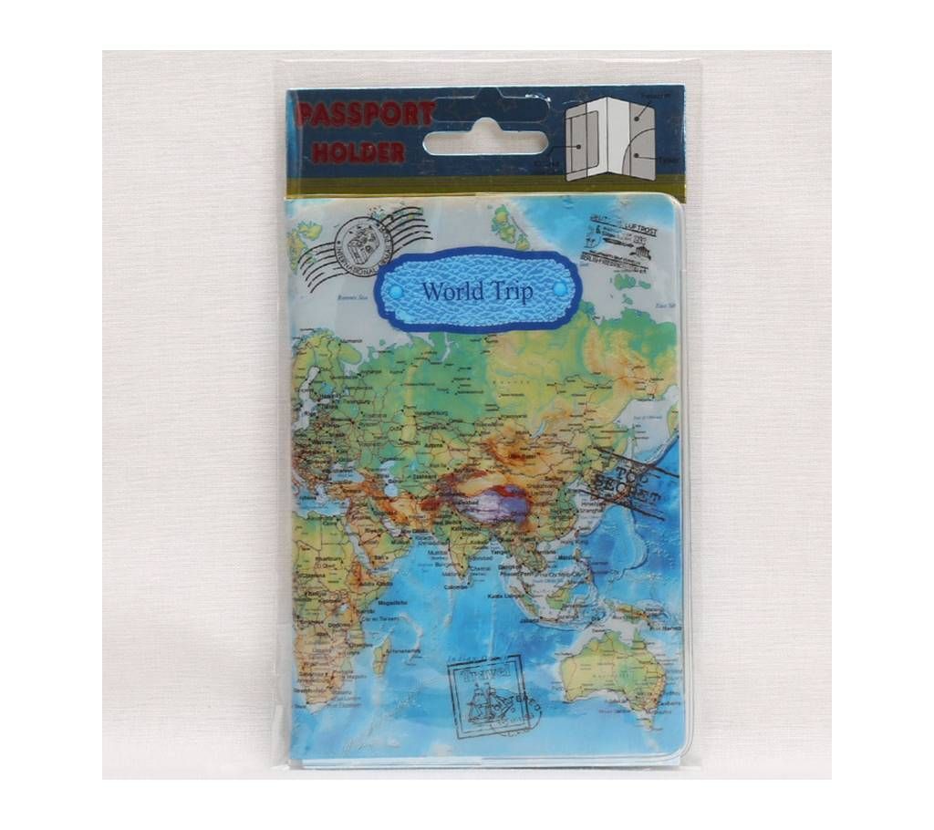 Pass Port Holder(3D World Map 1 Piece)