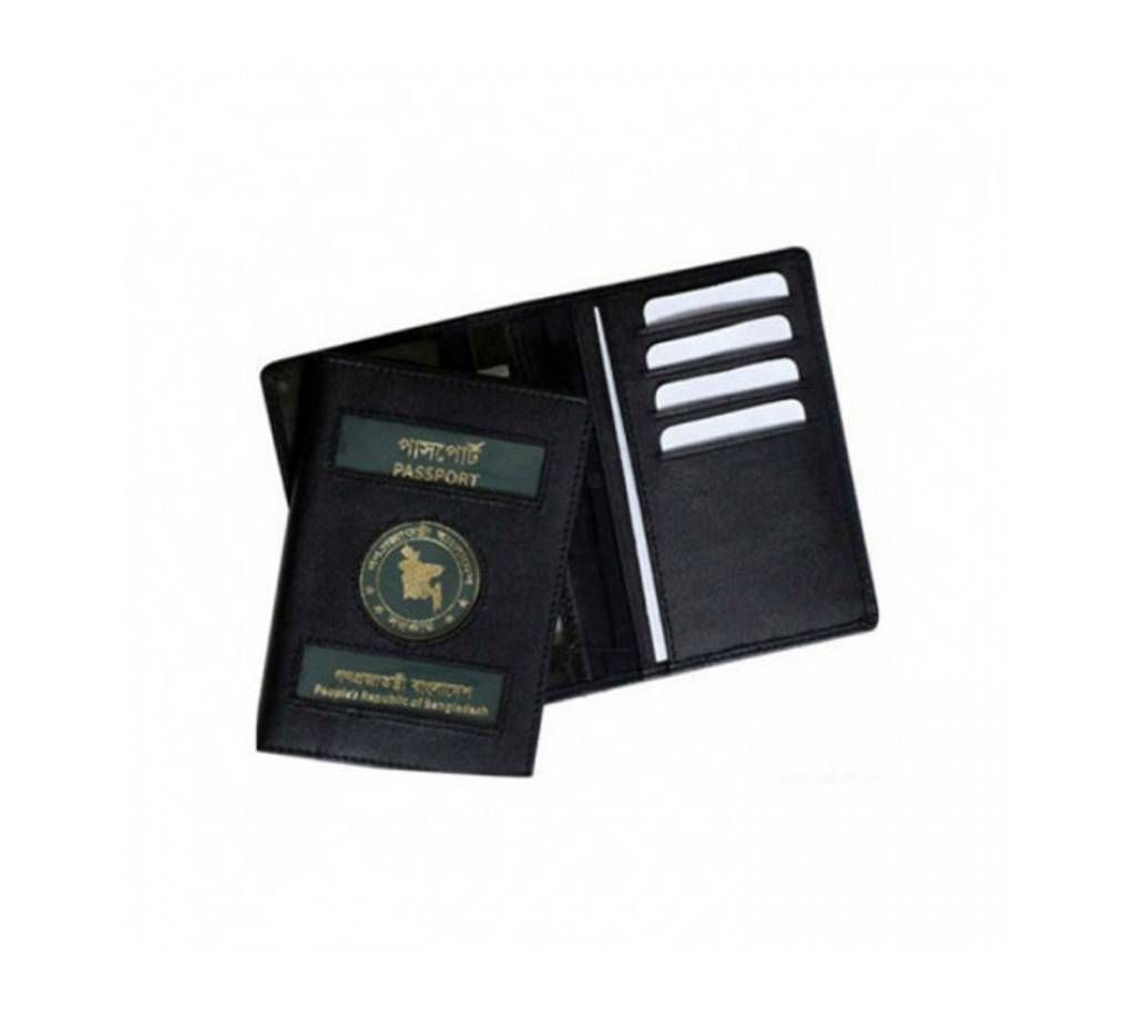 Leather Passport Cover with Multi Pocket