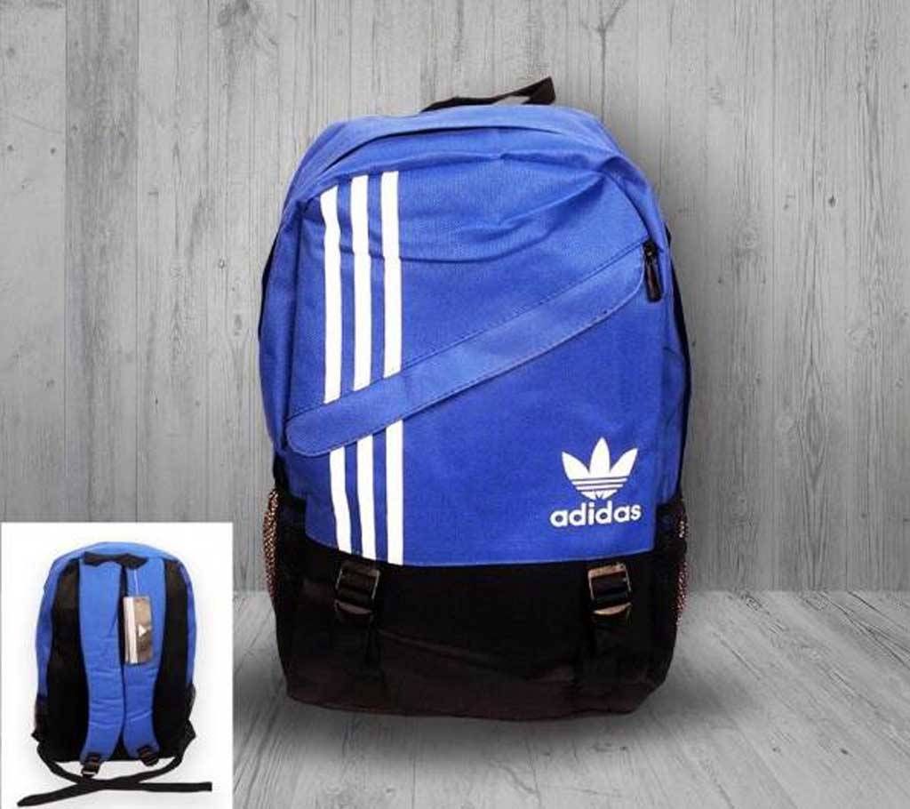 Fiber Canvas Fabric Blue Backpack 