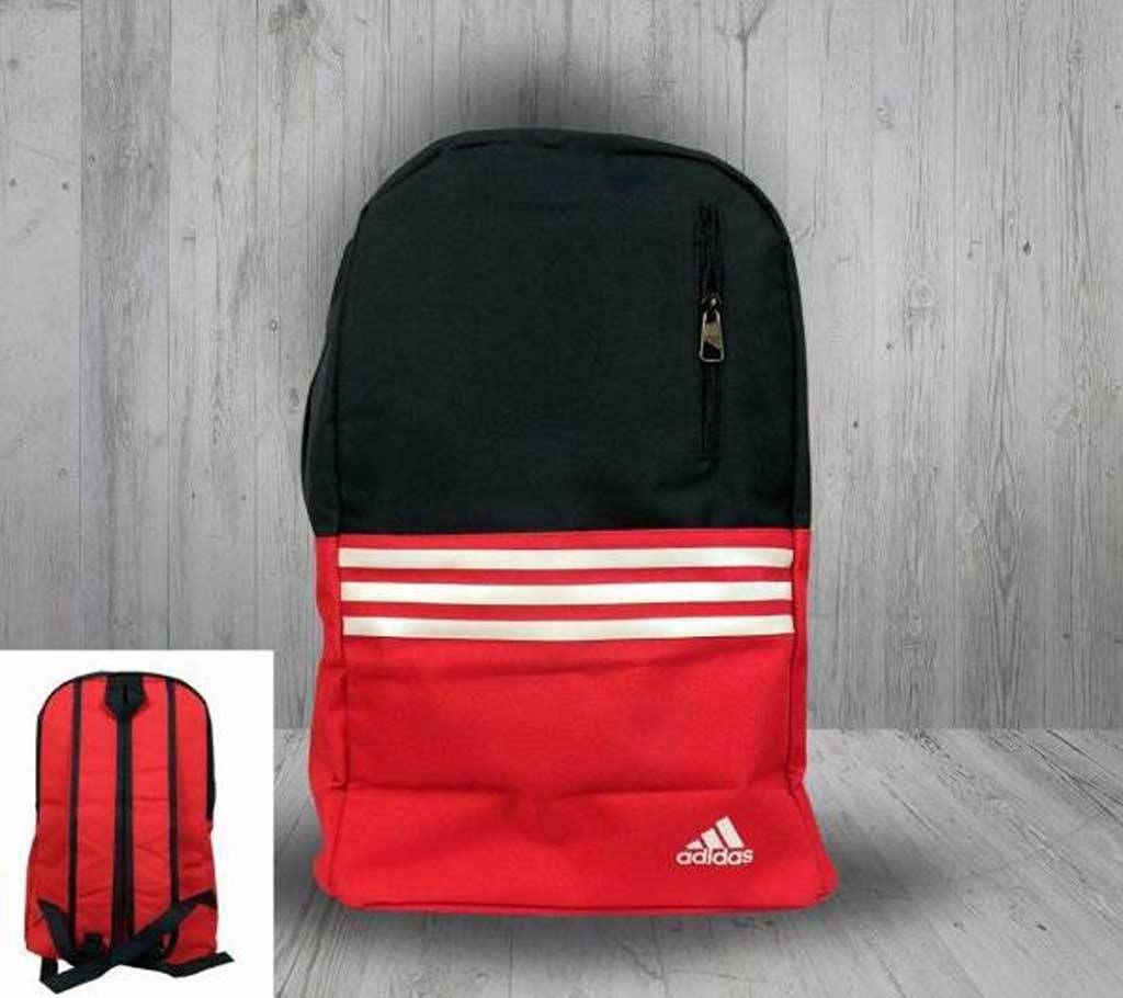 Fiber Canvas Fabric Red Backpack  