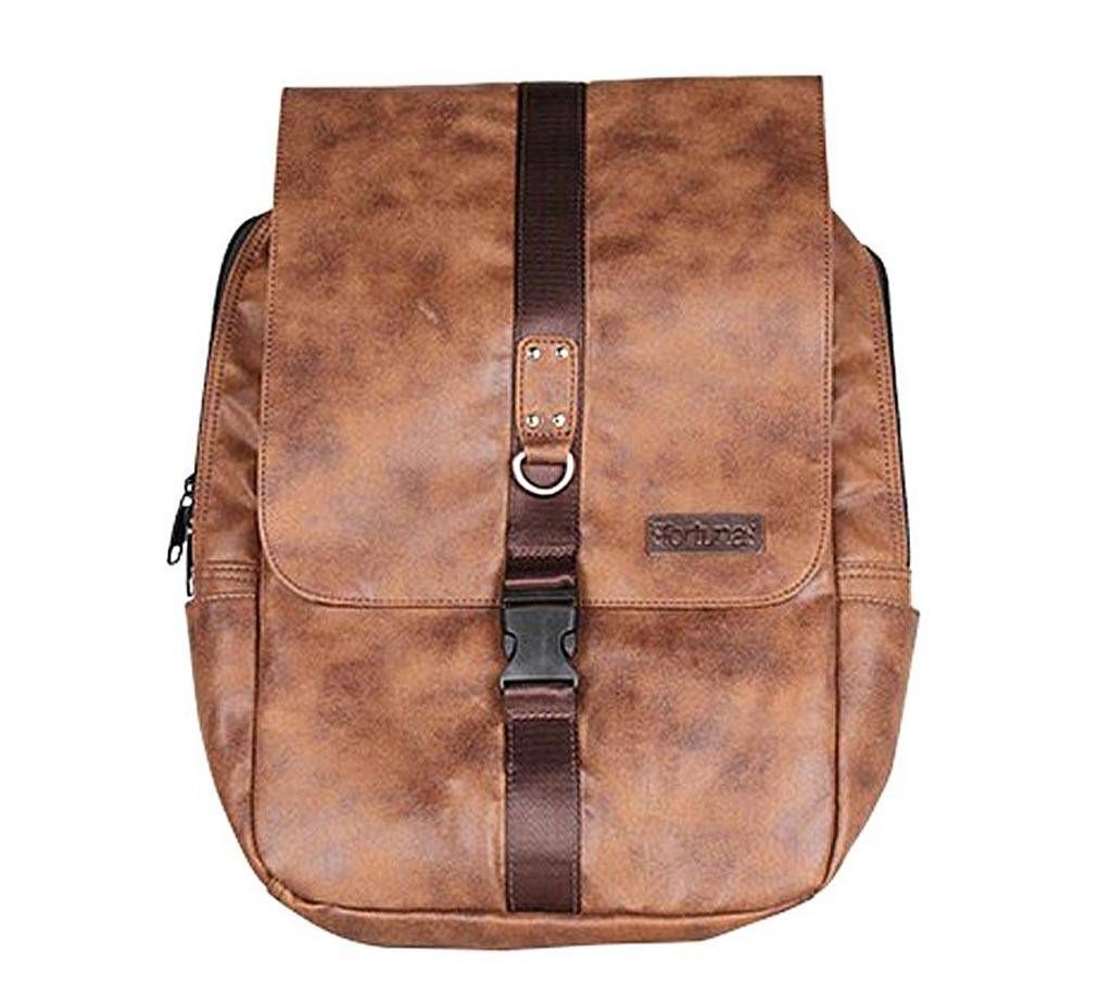Fortuna Bangladesh Brown Leather Backpack for Men
