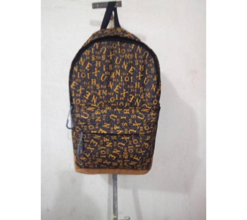 Printed Jeans Backpack