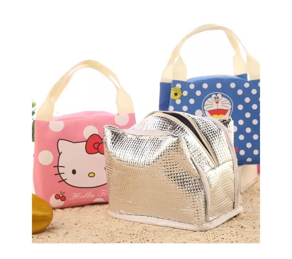 Cute Portable Insulated Canvas Lunch Bag