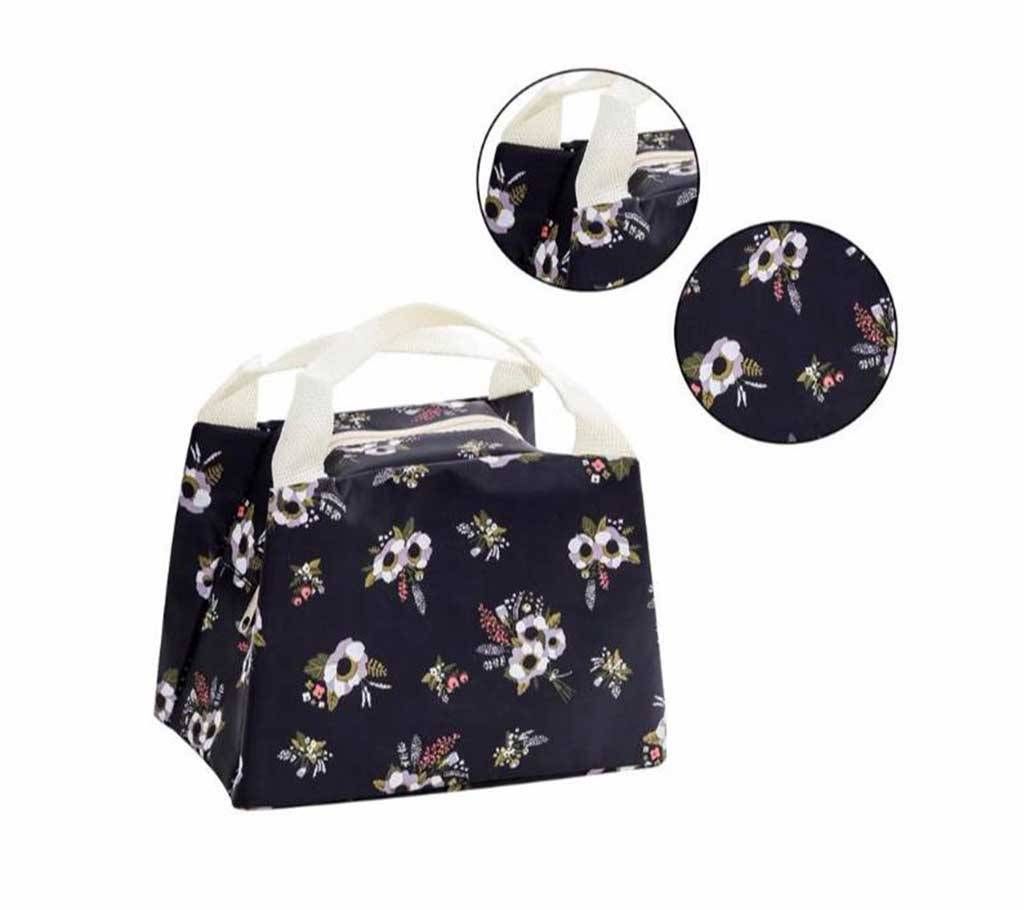 Canvas Stripe Picnic Carry Thermal Portable Bag