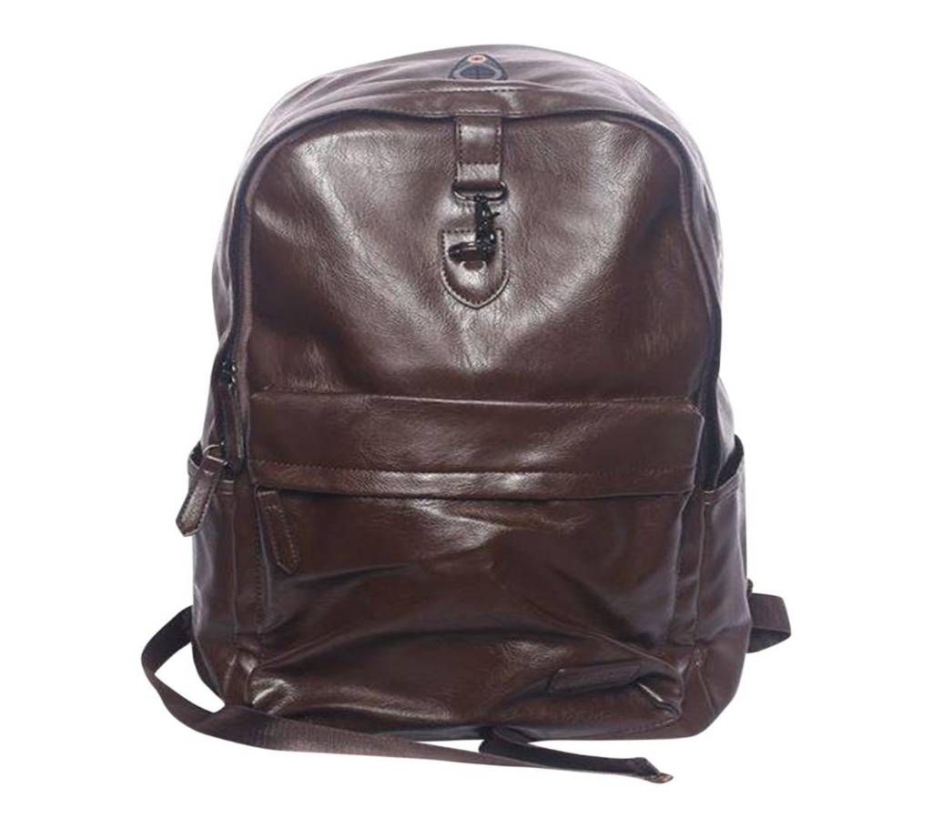Chocolate  Leather Backpack for Men
