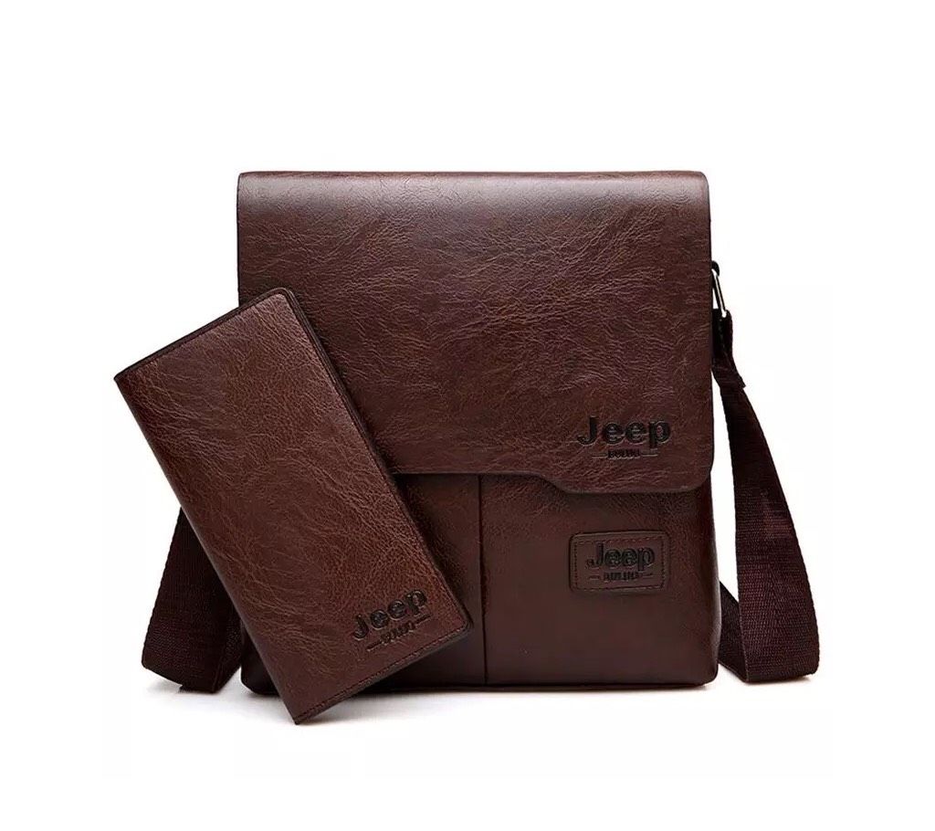 Jeep messenger Bag with Long Wallet