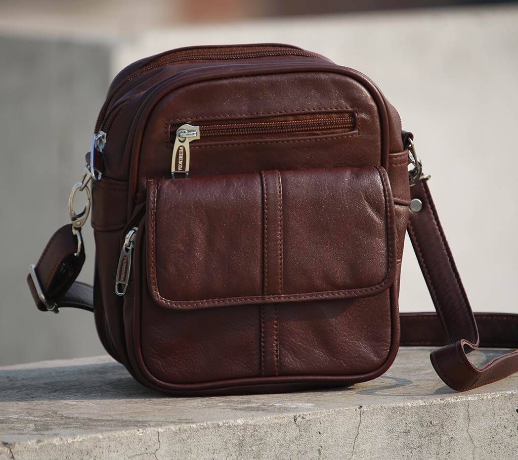 Mens Fashionable Genuine Leather Shoulder Bag