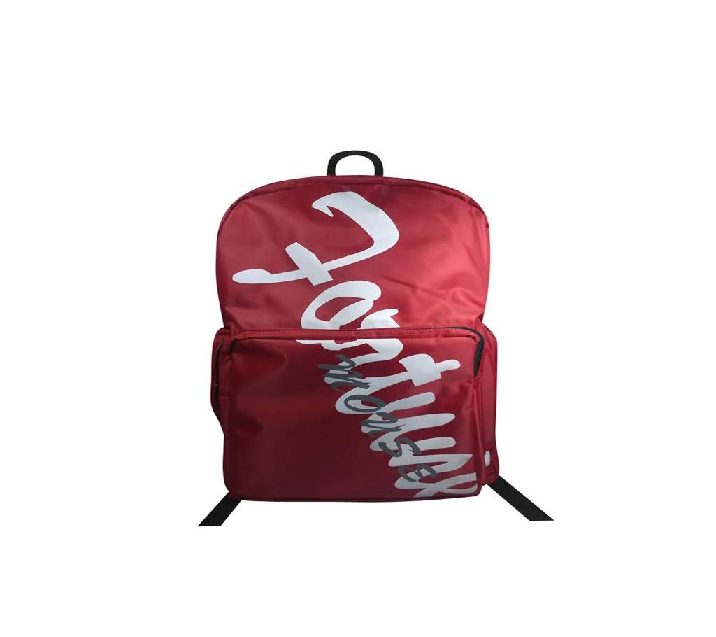 * Water Proof * Red Color * China water proof Dhubai cloth * with Laptop Part * Lenth-19" * width- 14" For Fashionable usage * with Back Pocket * Front Pocket and enternal Coin Pocket.