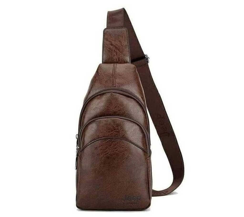 Cross Body Leather Backpack 