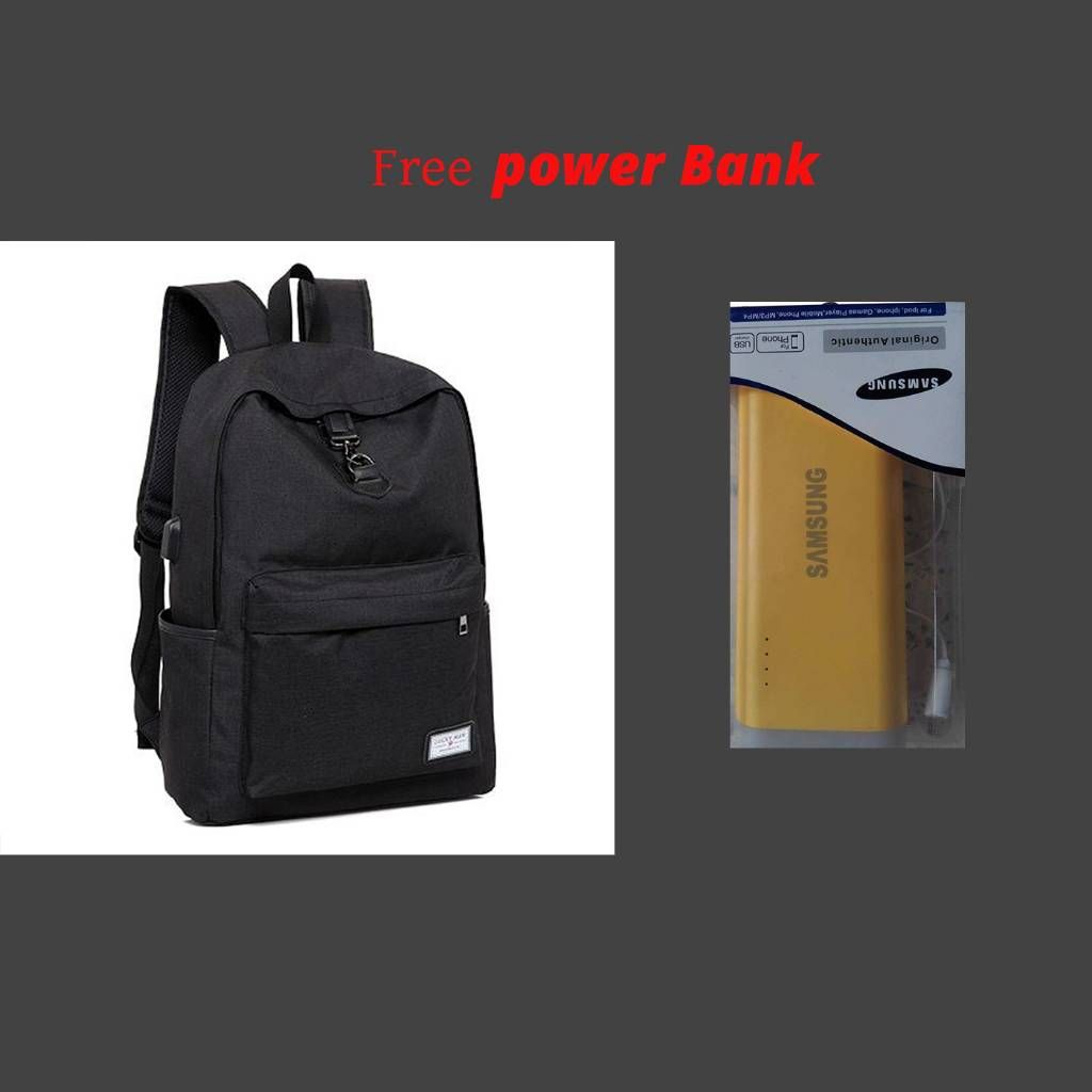 Cooamy Backpack with Free Power Bank