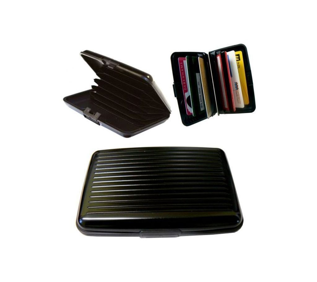 Aluminium Credit Card Holder - Black