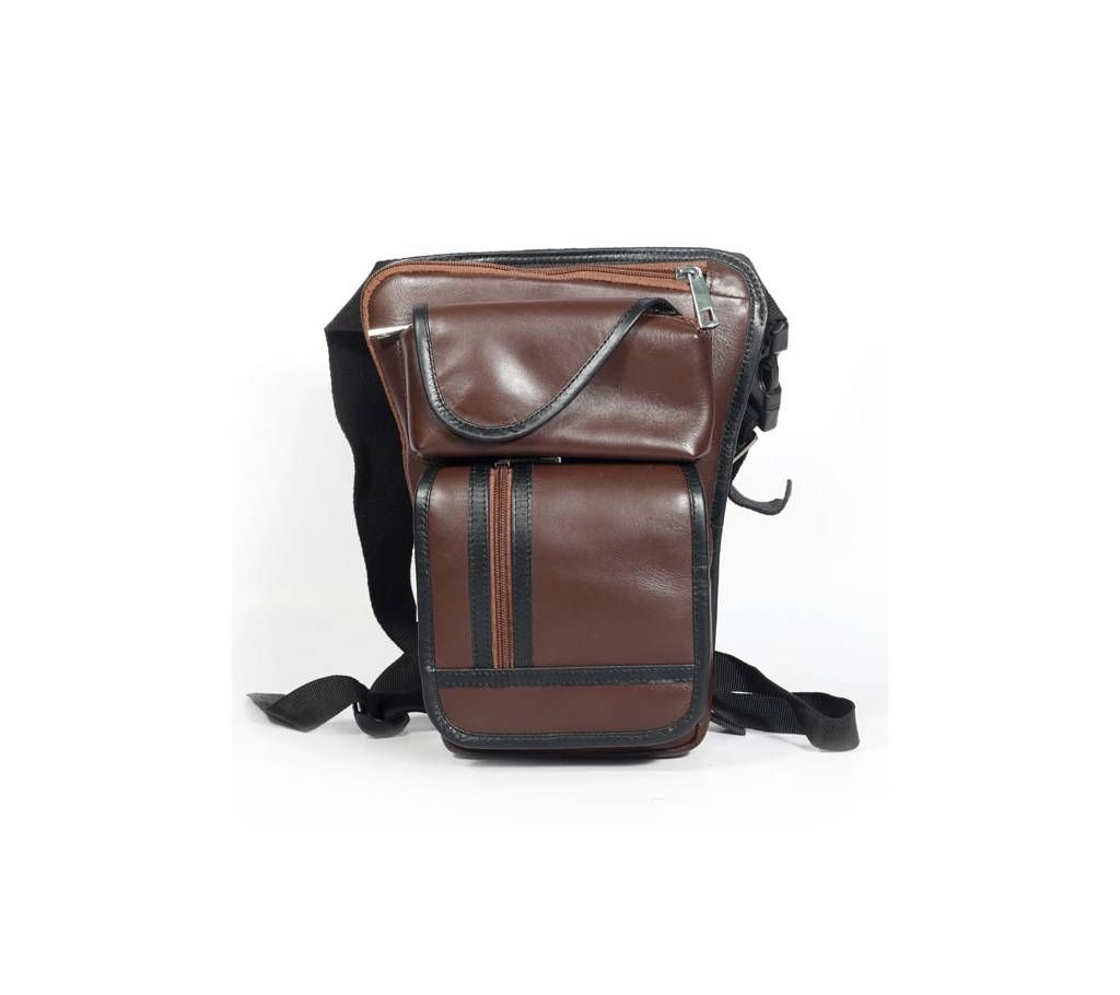 Gents Leg Leather Side Beg