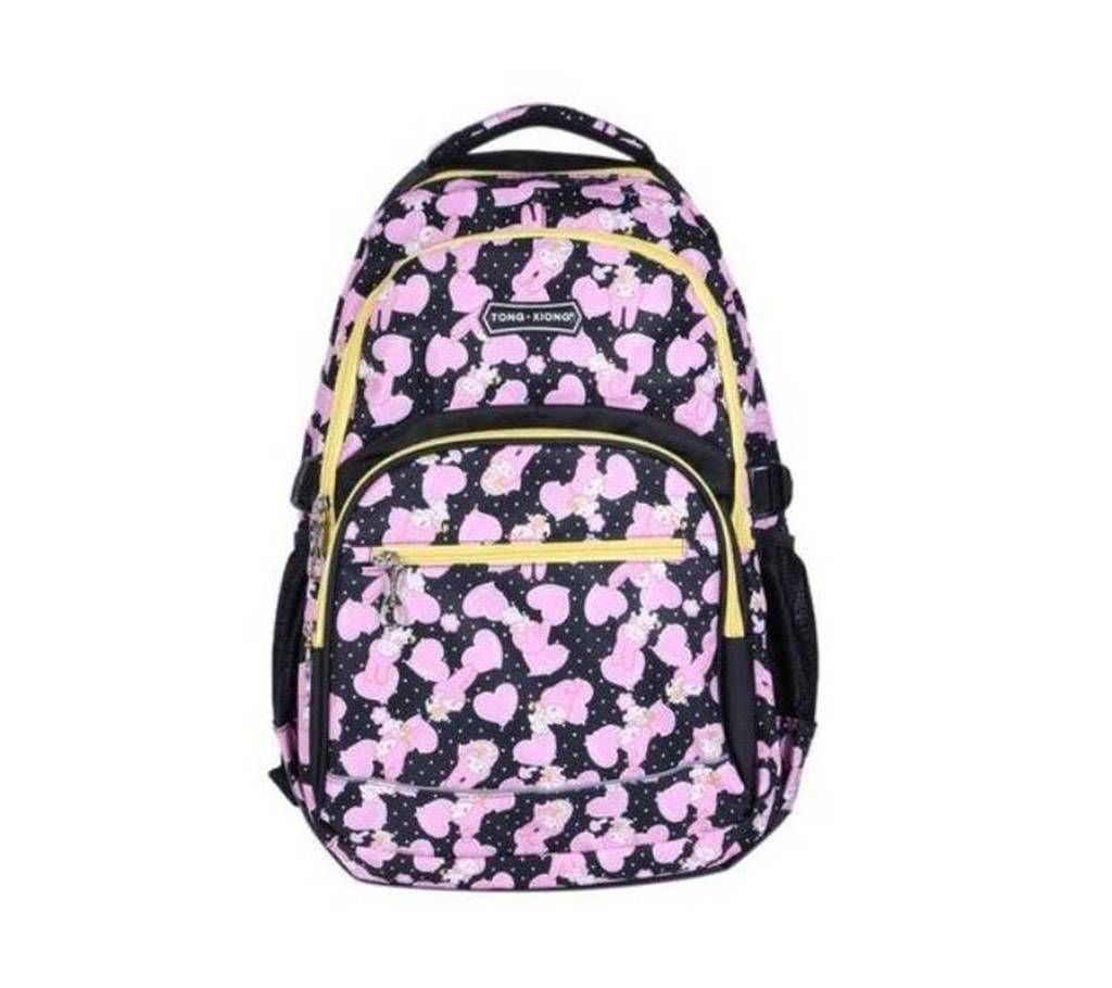 Black Polyester Backpack