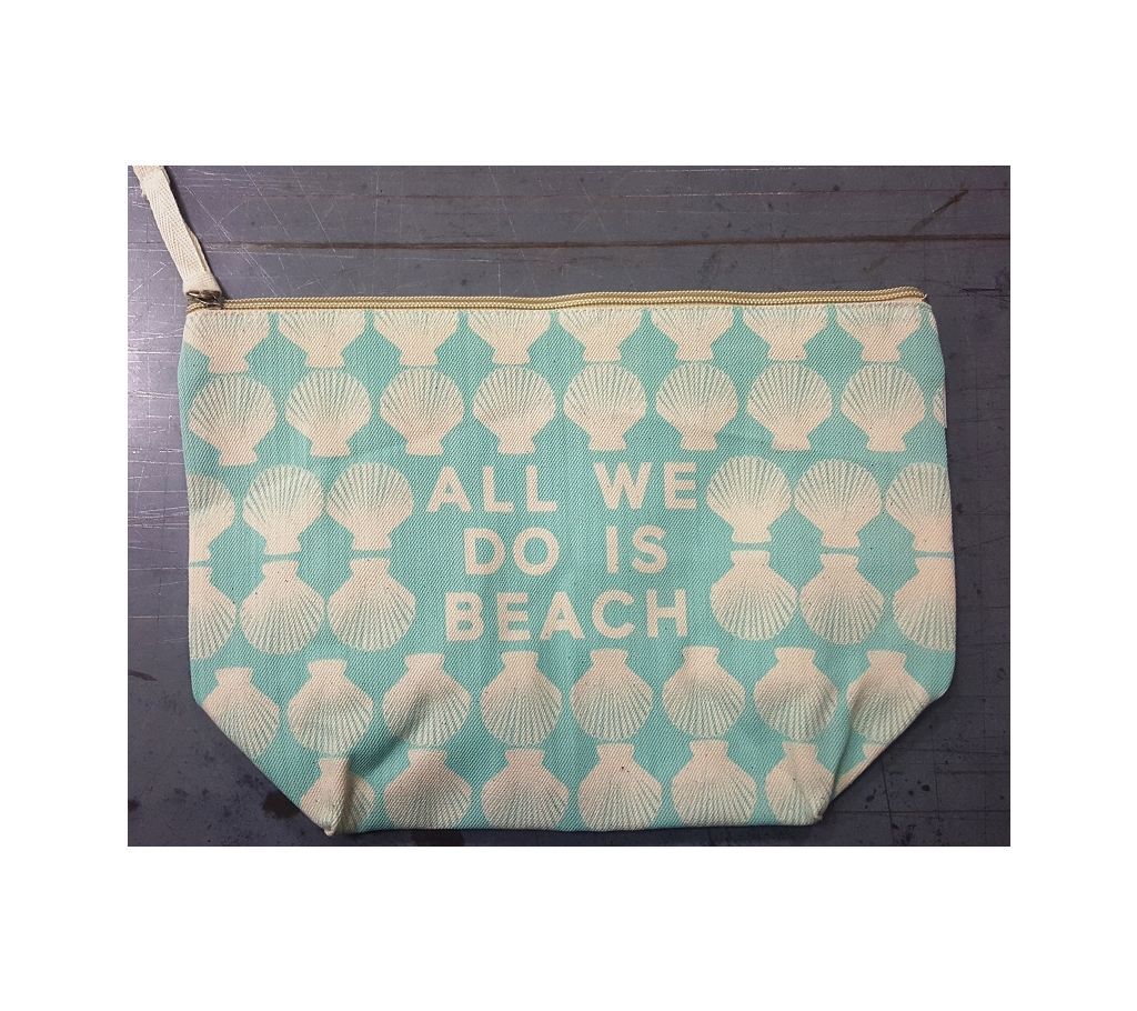 All we do Beach Cosmetic Bag Large