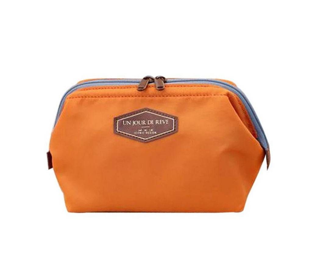 Colorful Cosmetic Bag- Orange