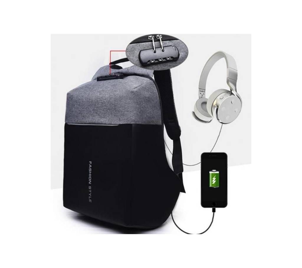 Anti Theft Backpack - Ash