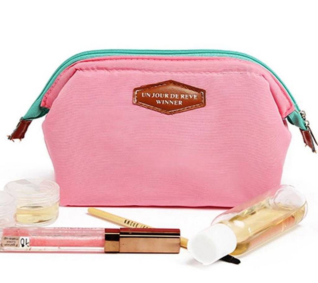 Colorful Cosmetic Bag- Pink