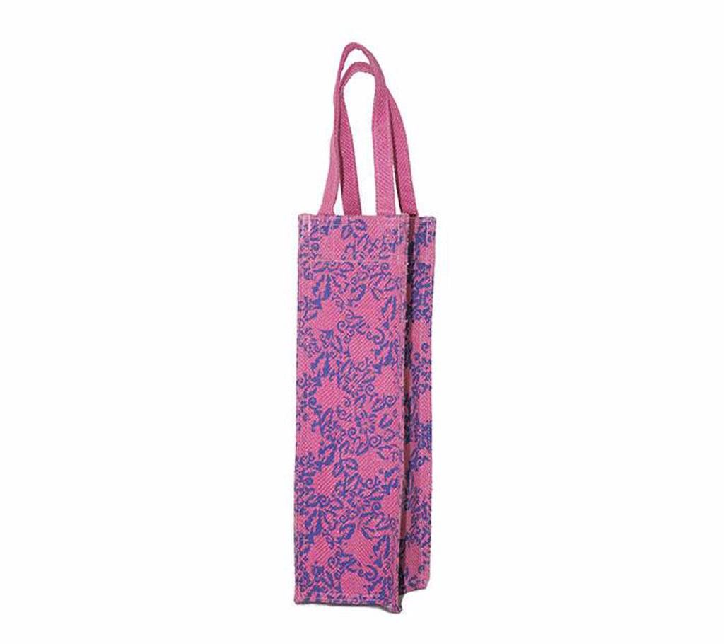 Jute Cotton Wine Bag