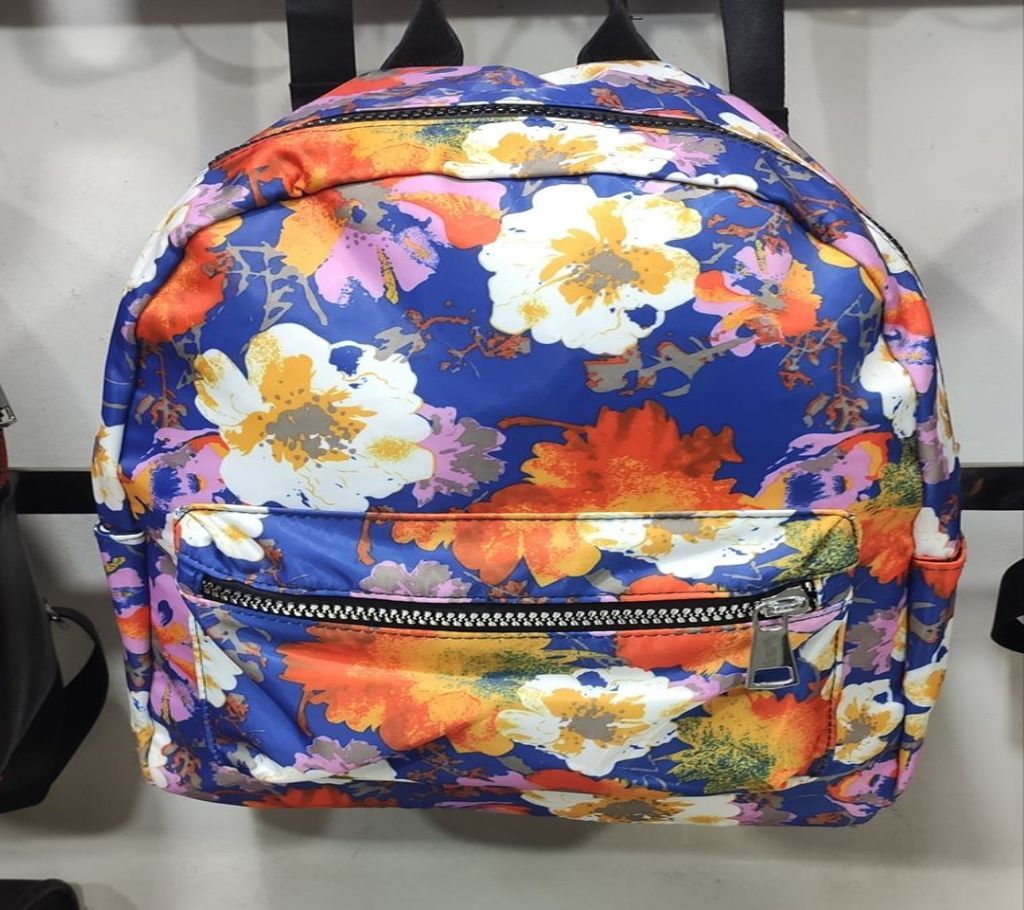 A&EM Floral Purple Color School & College Bag
