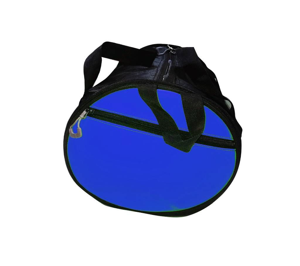 Artificial leather Circle Shaped Travel Bag - Navy Blue 