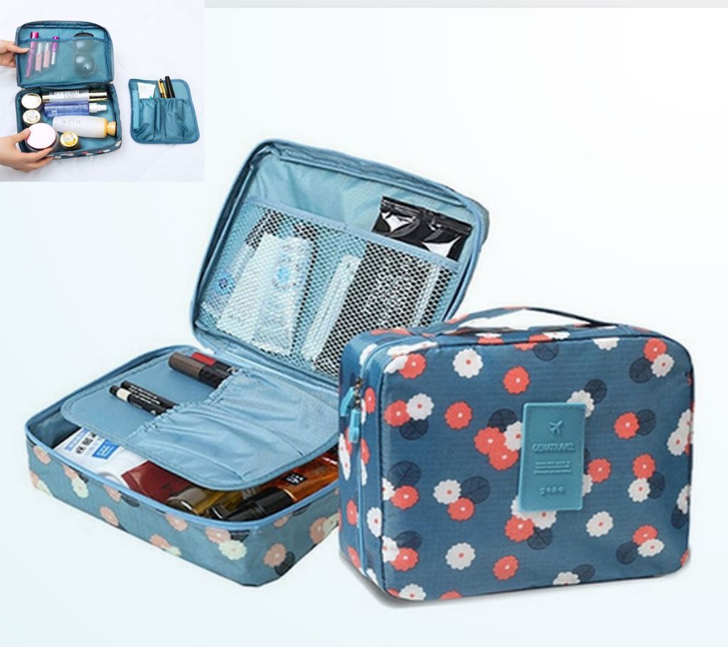 Brand Beautician Nylon Waterproof Cosmetic Bag