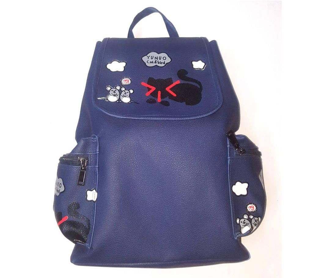 Girls Backpack Navy Blue 
