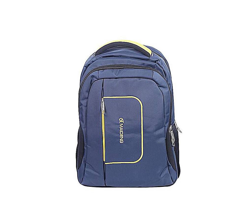Traveler Navy Blue Nylon Backpack