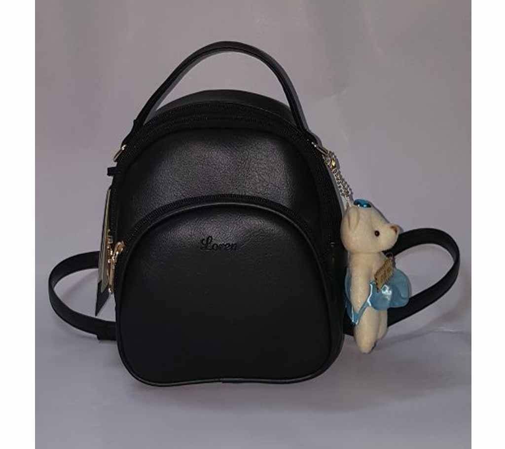 LADIES BARBIE HAND BAG - BLACK 