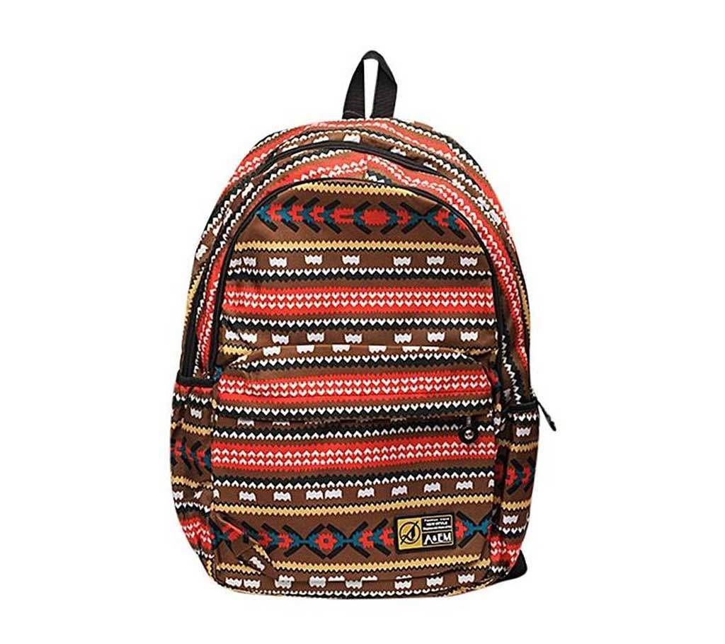 Multicolor PU Leather Backpack For Ladies