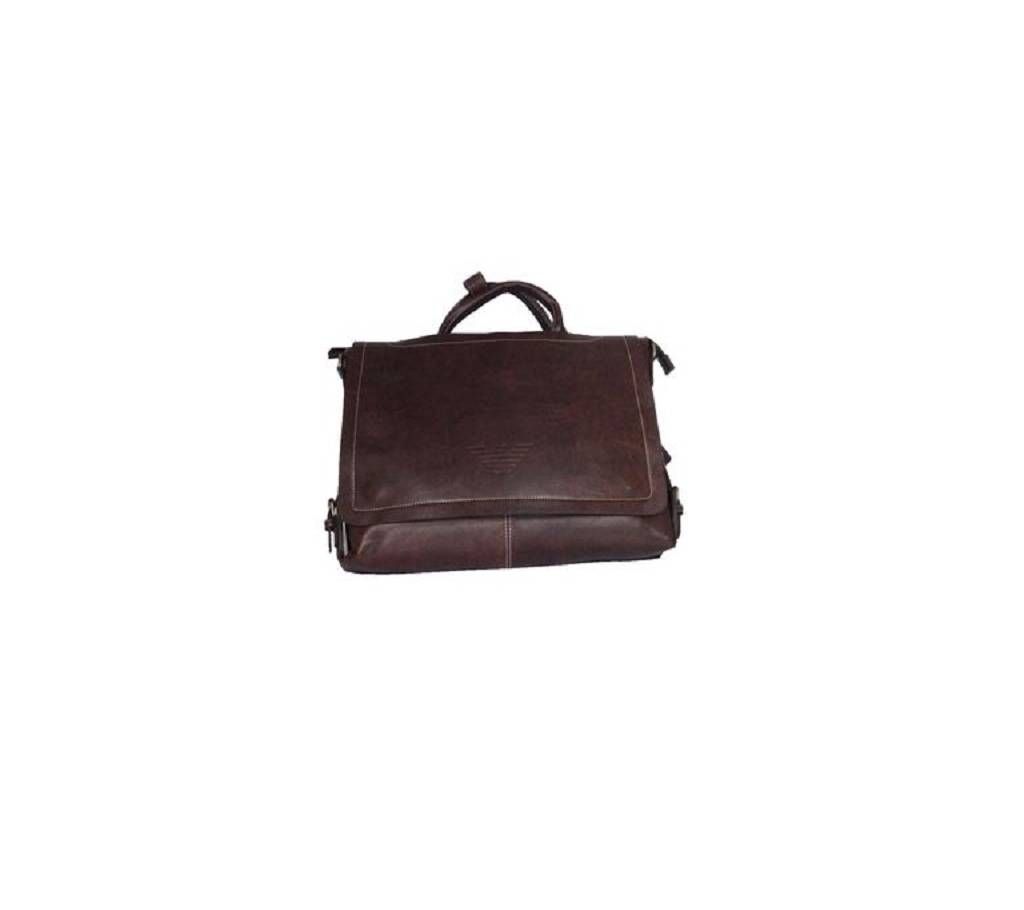 Giorgio Armani Le Collezioni Briefcase Style Leather Shoulder Bag Two Side - Italy