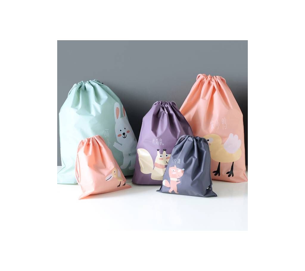 Waterproofing Cartoon Animals Printed Storage Bags