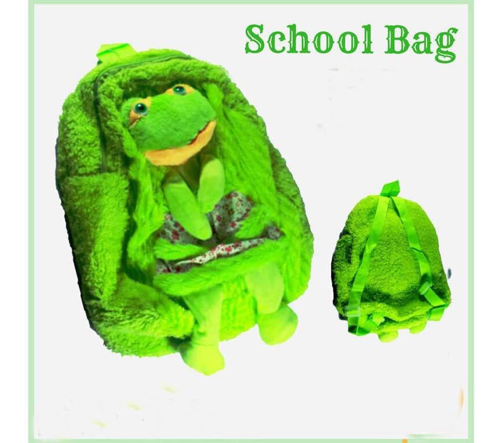 Kids Green Color Cartoon School Bag