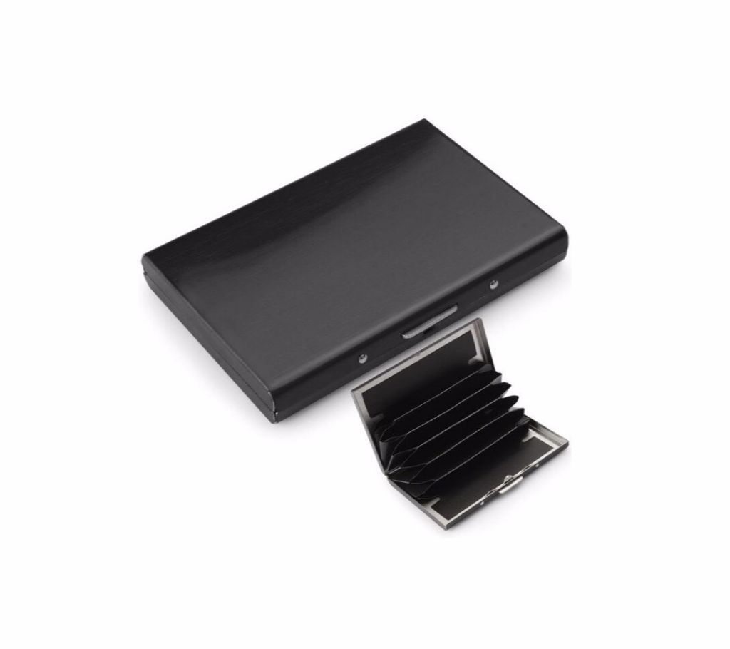 Fashion Slim RFID Blocking Stainless Steel Credit Card ID Holder Wallet